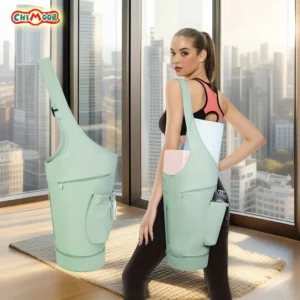 Bolsa Feminina para Tapete de Yoga com Bolso Impermeável – Estilo e Praticidade para Seus Treinos